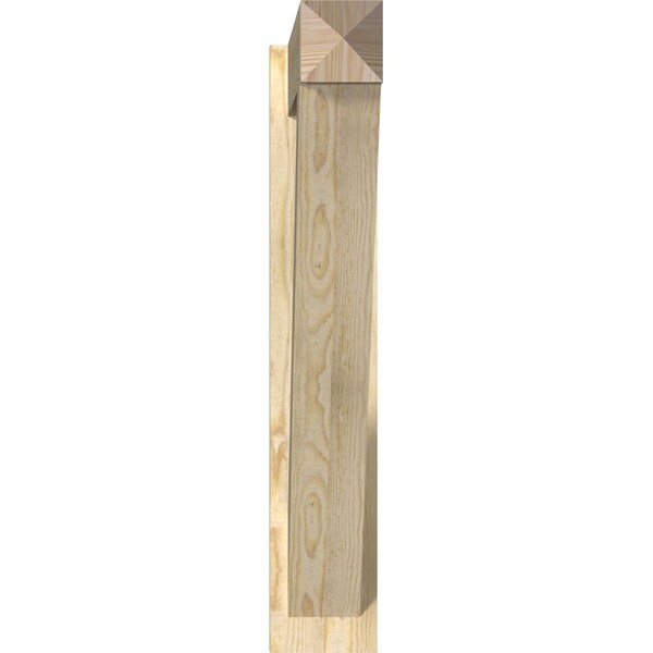 Traditional Arts & Crafts Rough Sawn Outlooker, Douglas Fir, 6W X 34D X 34H